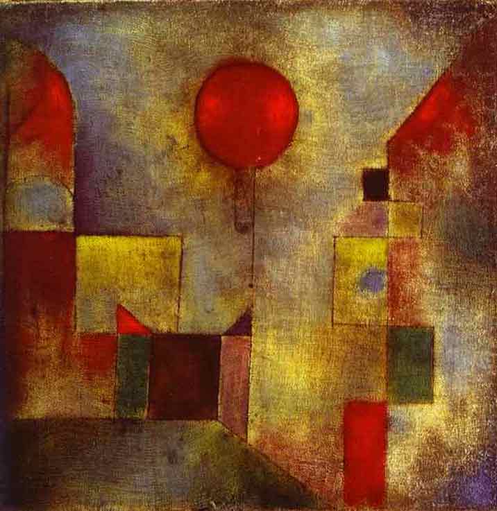 Red Ballon painting - Paul Klee Red Ballon art painting